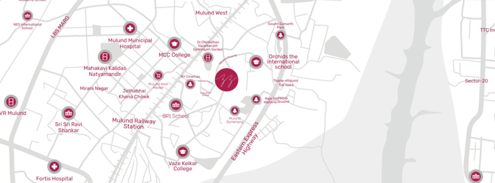 VDV Developers Altezza Location Map